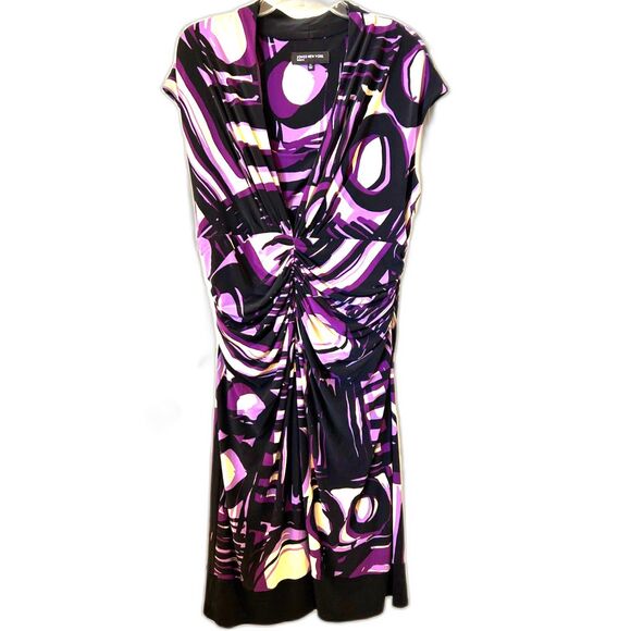 Jones New York Abstract Print Dress - Size 14 - Picture 1 of 3